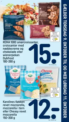 Eksempel på tilbudsavis Indstik fra butik Rema 1000 gyldig fra 09/10/2025