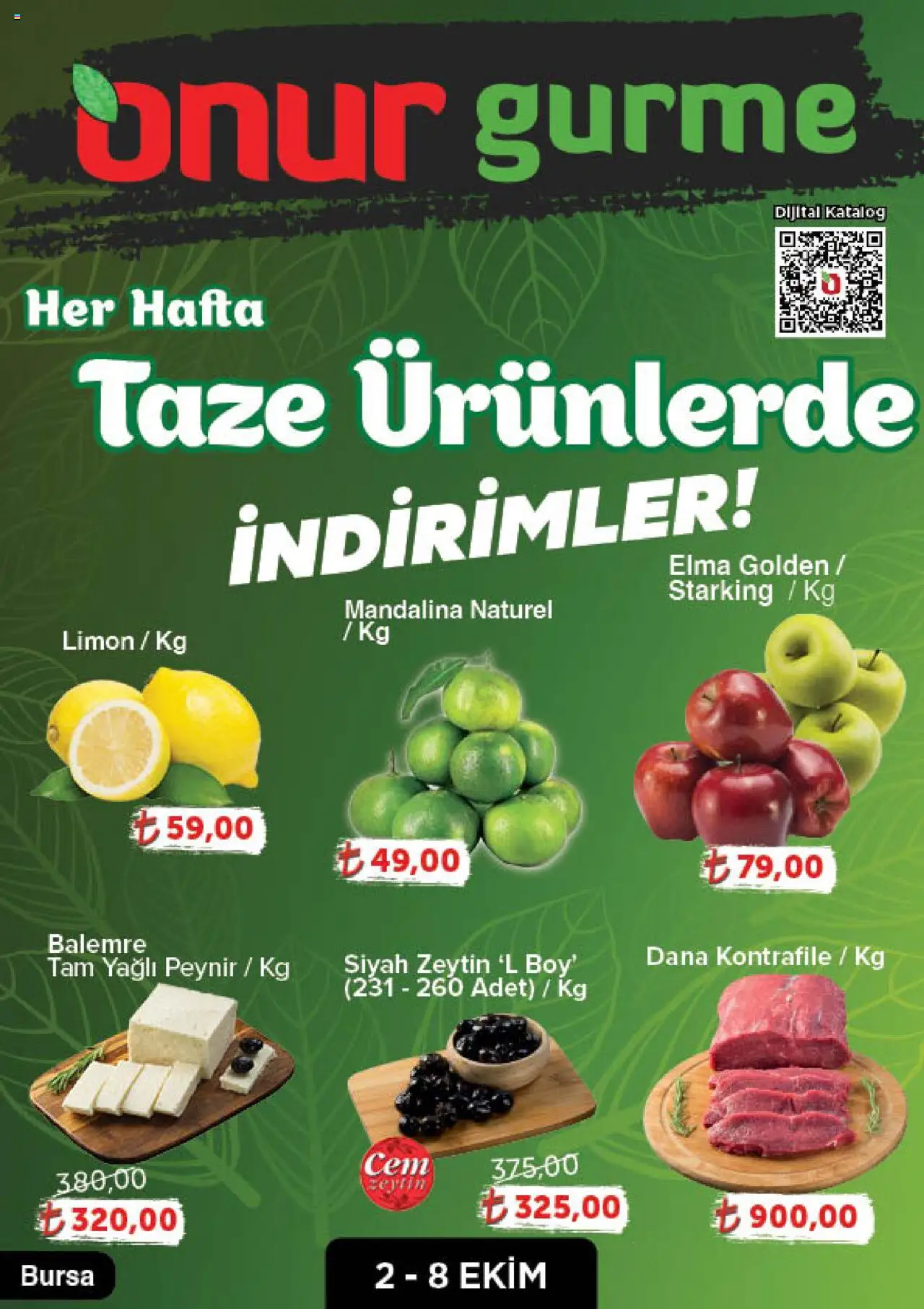 ONUR MARKET Katalog Gurme - Bursa (02 Ekim 2025) - Indirim, Broşür - Sayfa numarası 1