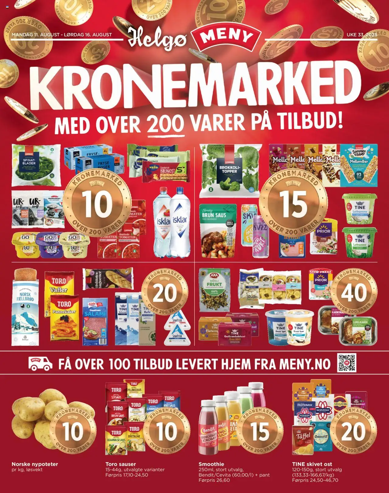 Kundeavis Helgø Meny gyldig fra 11/08/2025 - Sidenummer 1