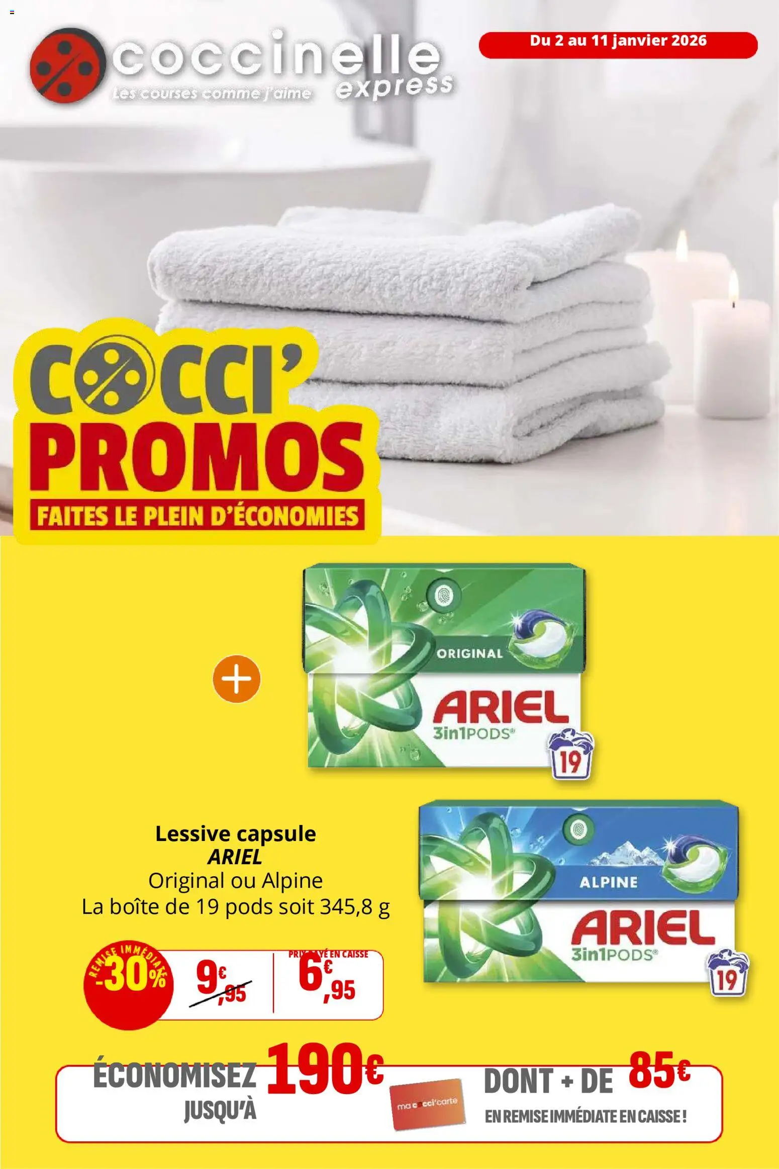 Prévisualisation de Express du magasin Coccinelle formulaire valide 02/01/2026