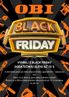 Náhled nabídky: OBI Black Friday avízo platný od 24.11.2025