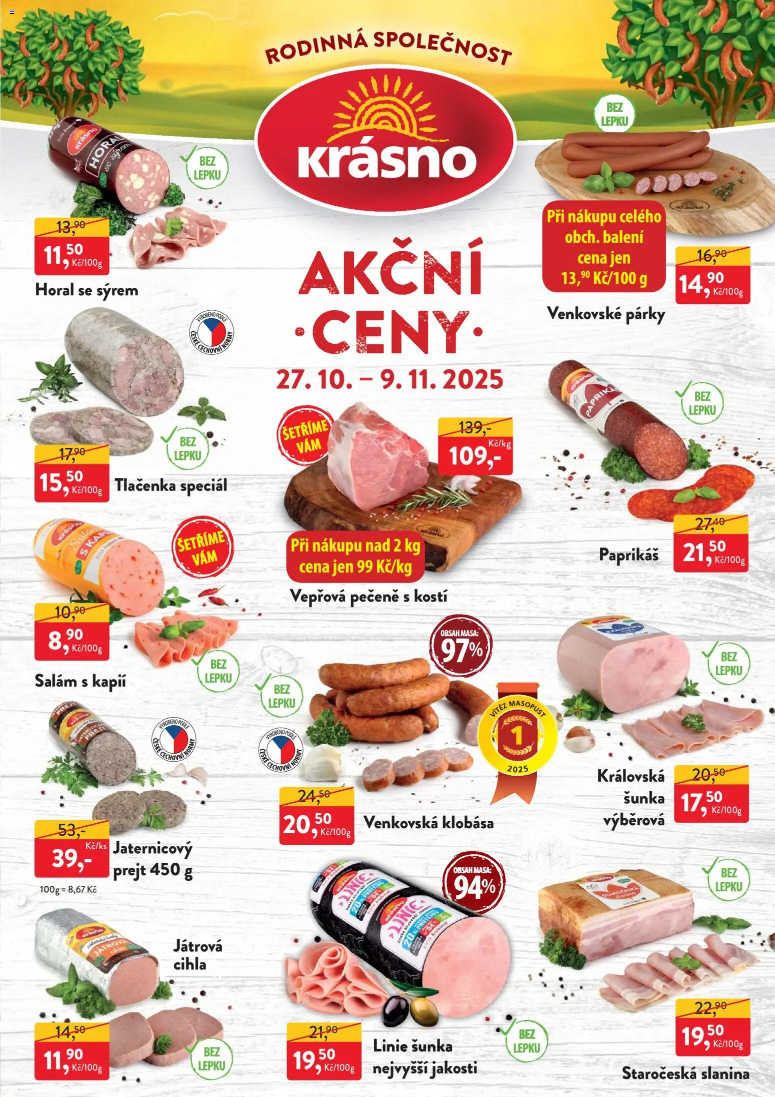 Náhled nabídky: MP Krásno Leták platný od 27.10.2025