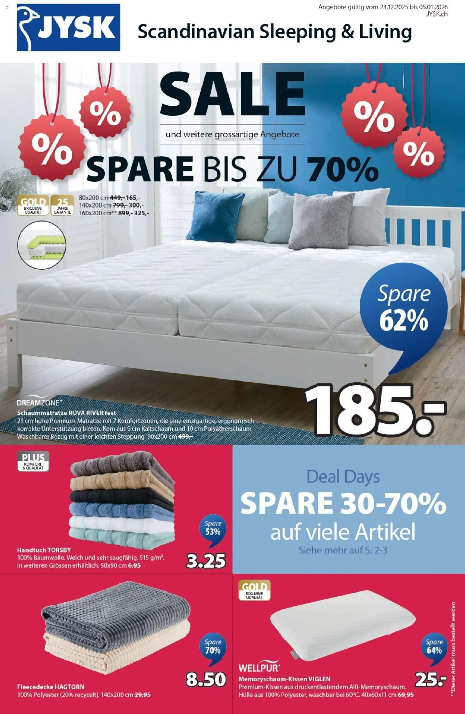 Vorschau des Merkblatts Aktionen vom Shop JYSK gültig von 23.12.2025 bis 05.01.2026