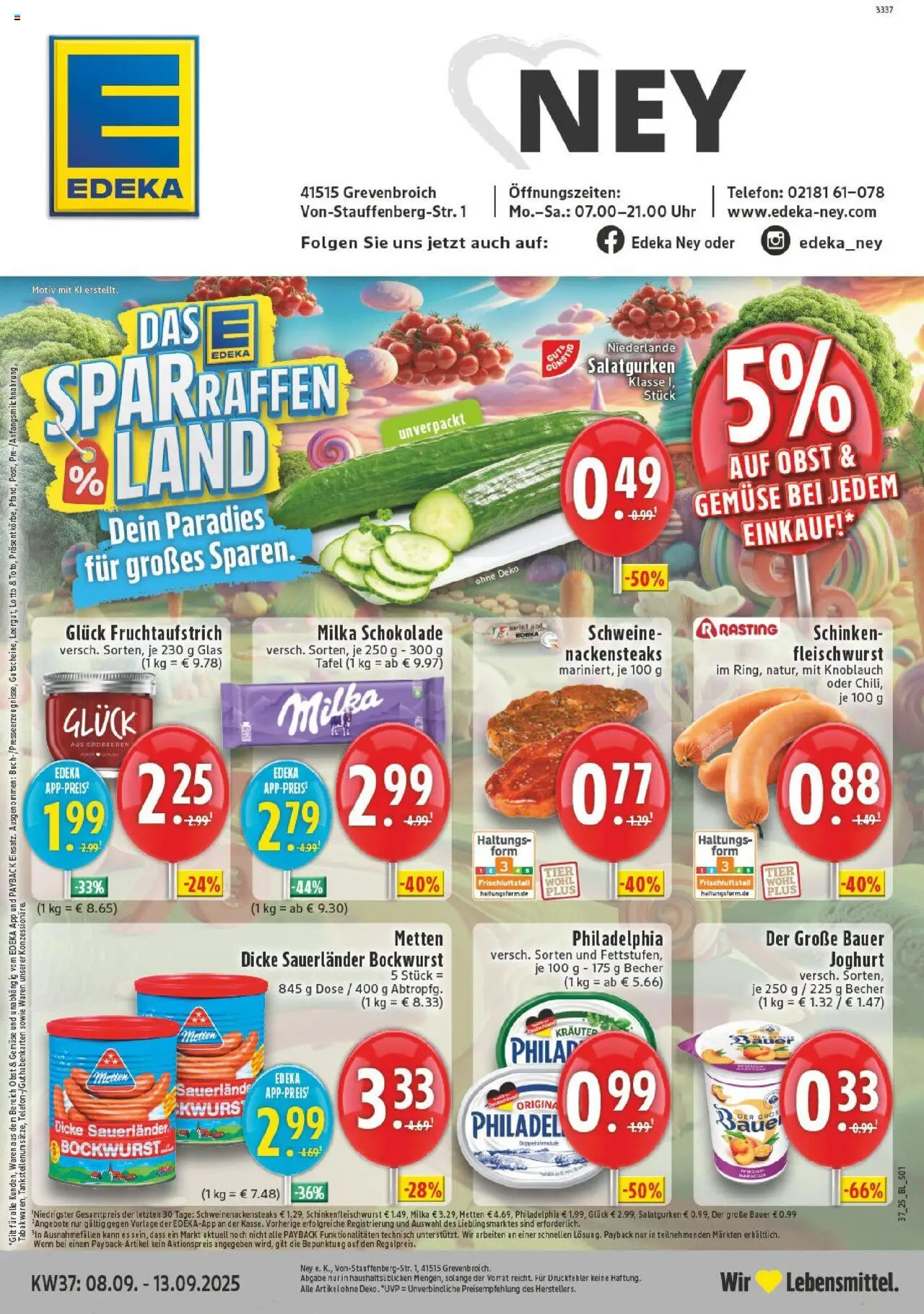 EDEKA Prospekt ab 07.09.2025 - Prospekt Grevenbroich-Südstadt Online