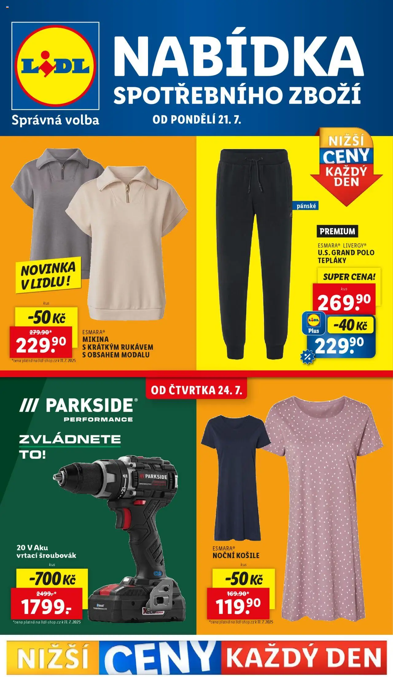  LIDL leták příští týden od 21.07.2025 >> Lidl Akce