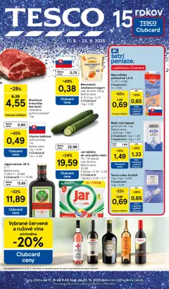 Náhľad Tesco letáku platného od 17.09.2025