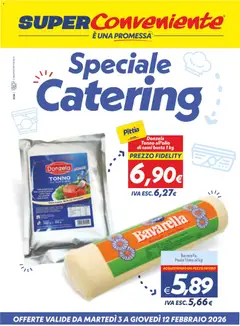 Anteprima dell'opuscolo Volantino Catering Enna, Misterbianco dal negozio SuperConveniente valido da 03/02/2026
