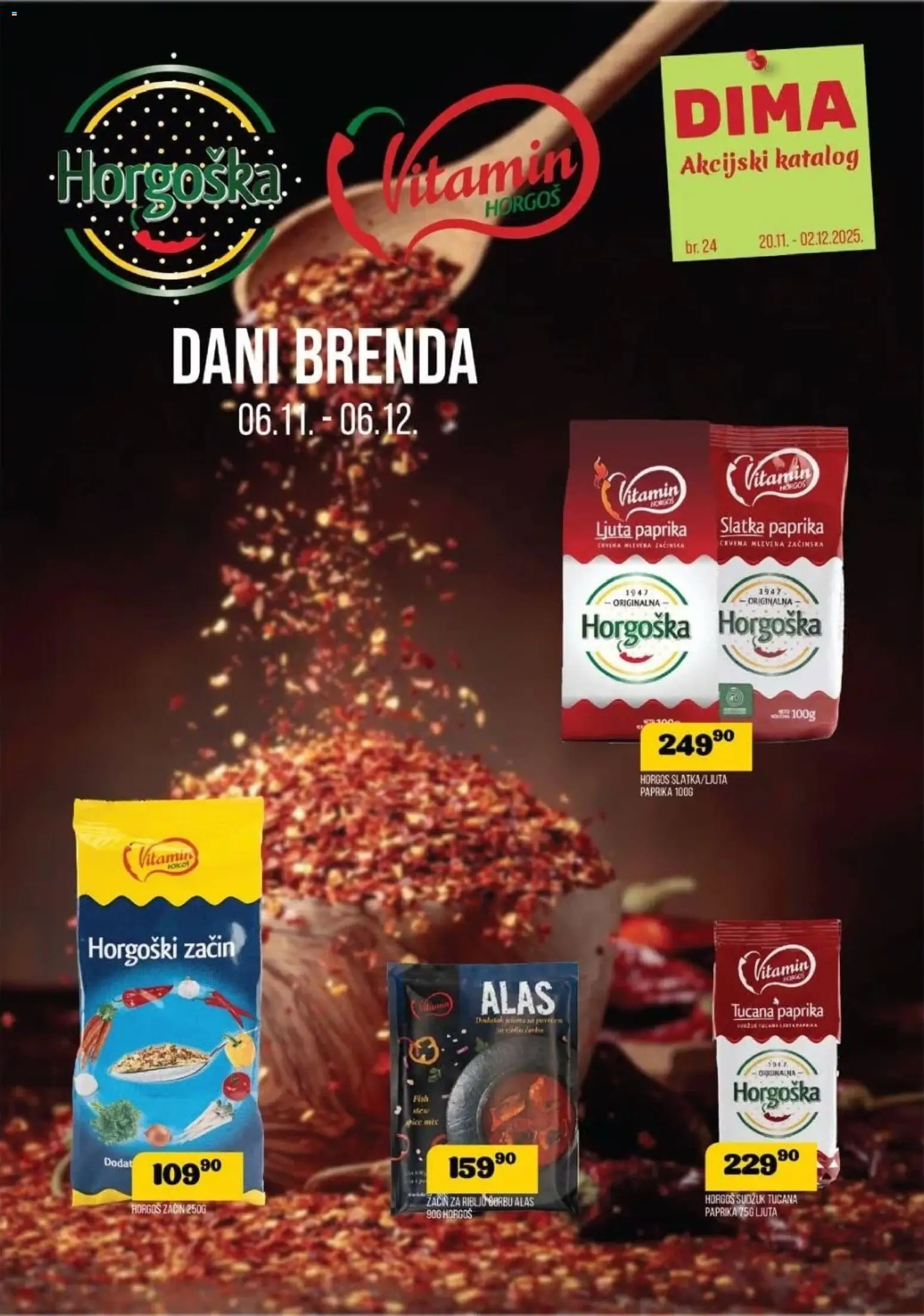 Pregled VP Dima kataloga - važi od 20.11.2025