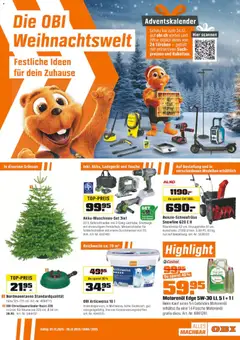 Vorschau des Merkblatts Aktionen vom Shop OBI gültig von 30.11.2025 bis 20.12.2025