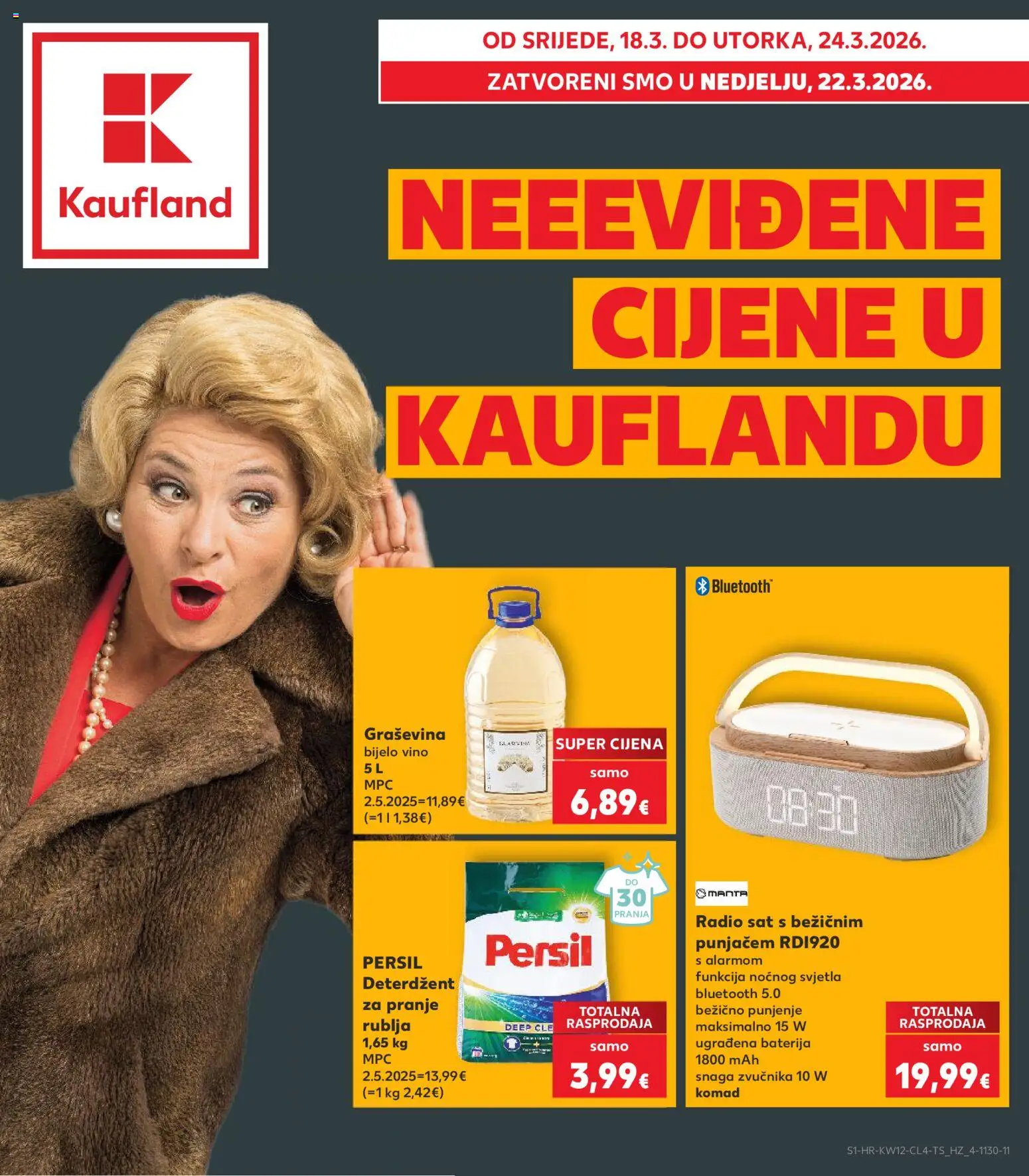 Pregled letka Katalog Neeeviđene Cijene trgovine Kaufland vrijedi od 18.03.2026
