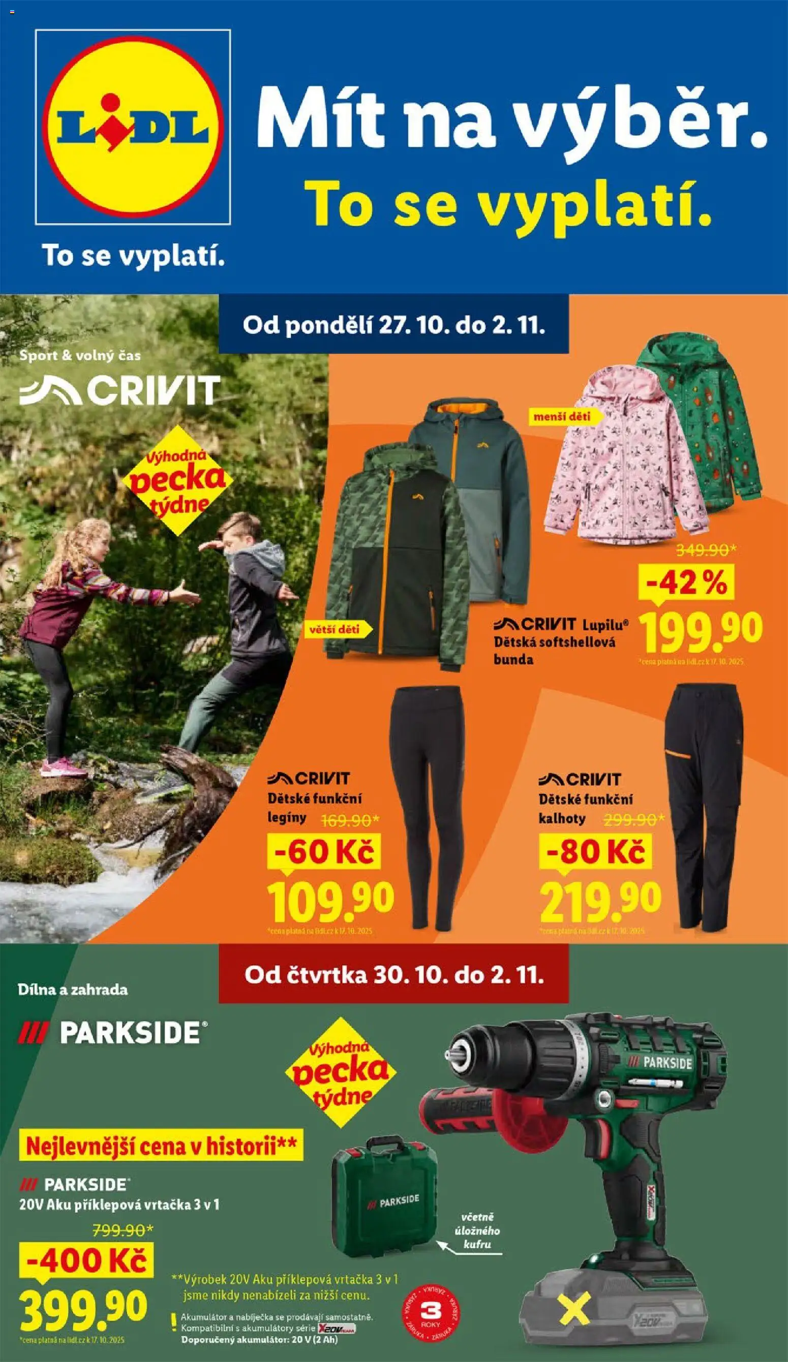  LIDL leták příští týden od 27.10.2025 >> Lidl Akce