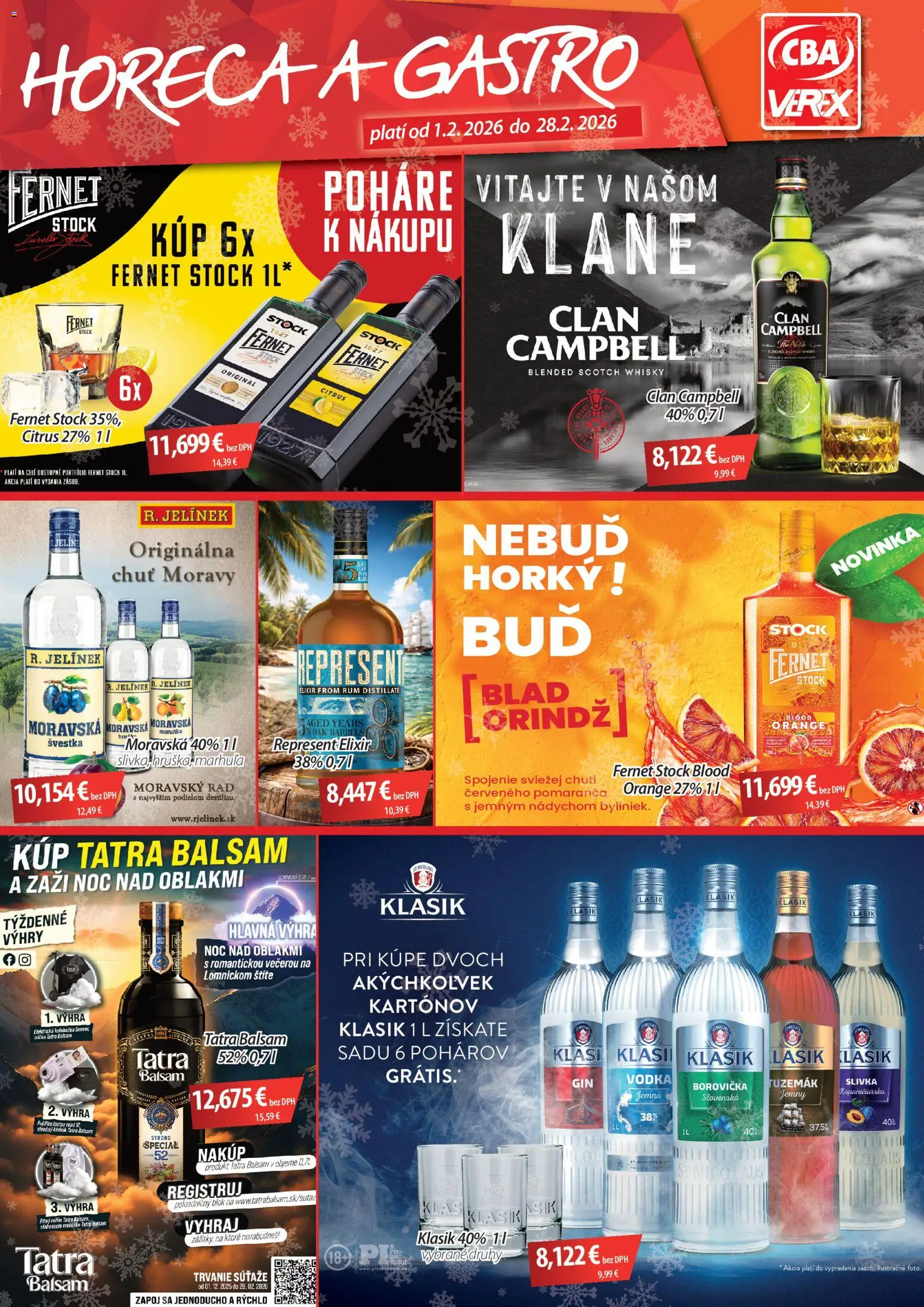 Náhľad CBA Verex letáku platného od 01.02.2026