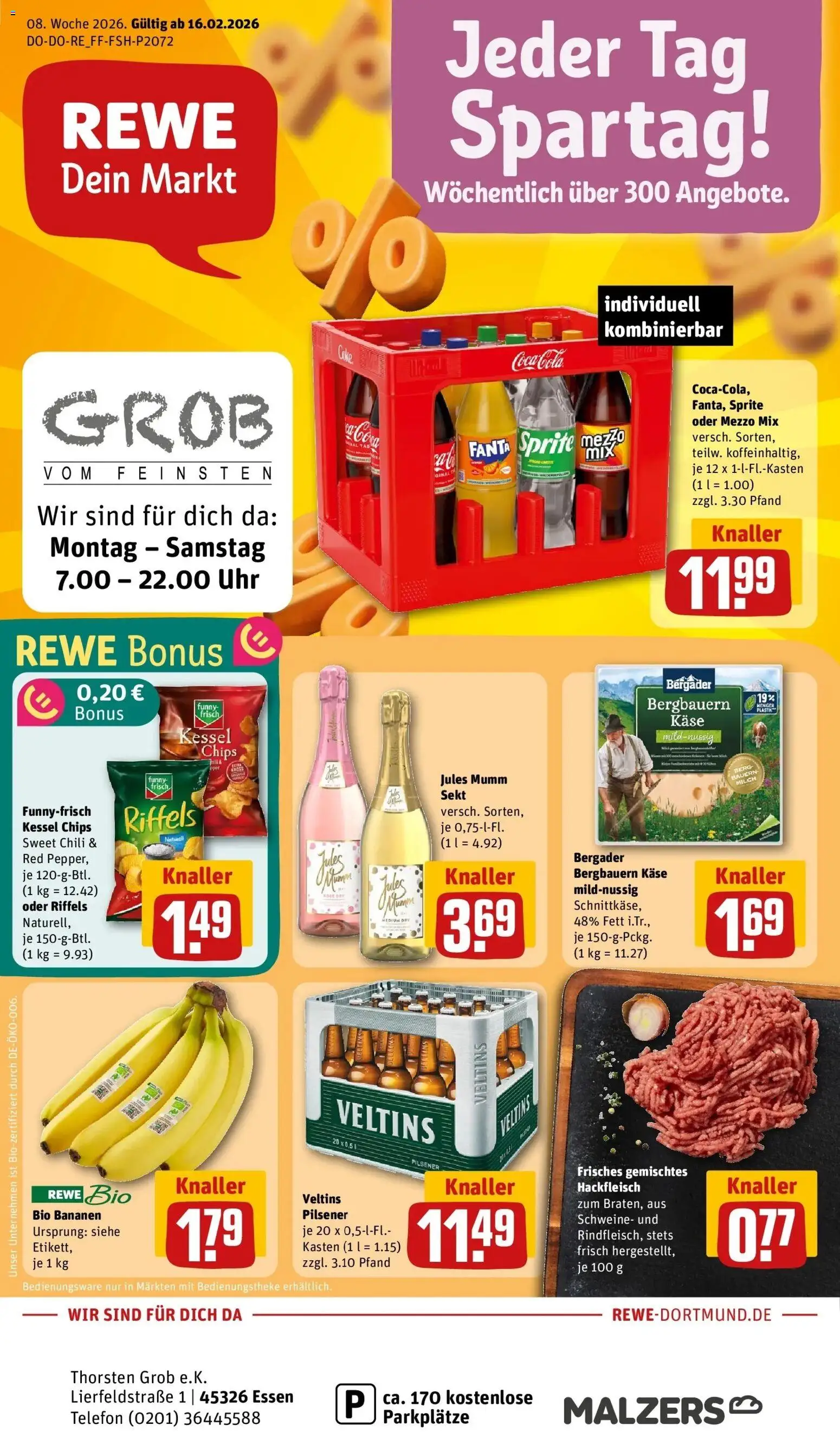 Vorschau von dem Prospekt des Geschäftes Rewe, gültig ab dem 16.02.2026