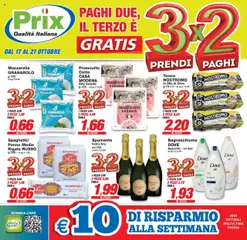Anteprima dell'opuscolo Volantino Abano Terme dal negozio Prix valido da 17/10/2025