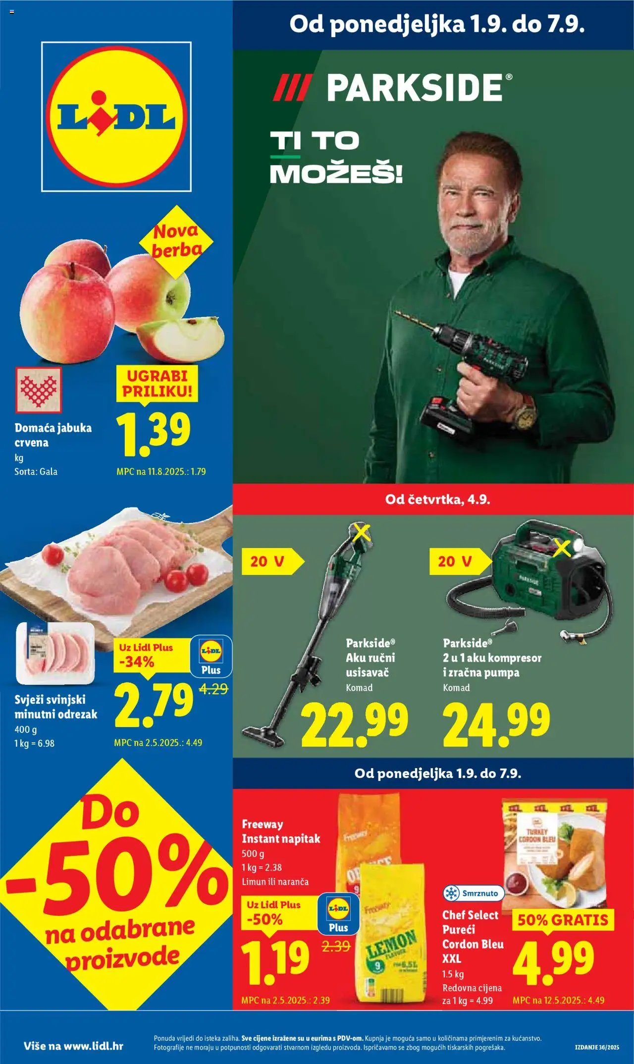 Lidl aktualni Katalog vrijedi od 01.09.2025 - tjedna akcija broj stranice 1