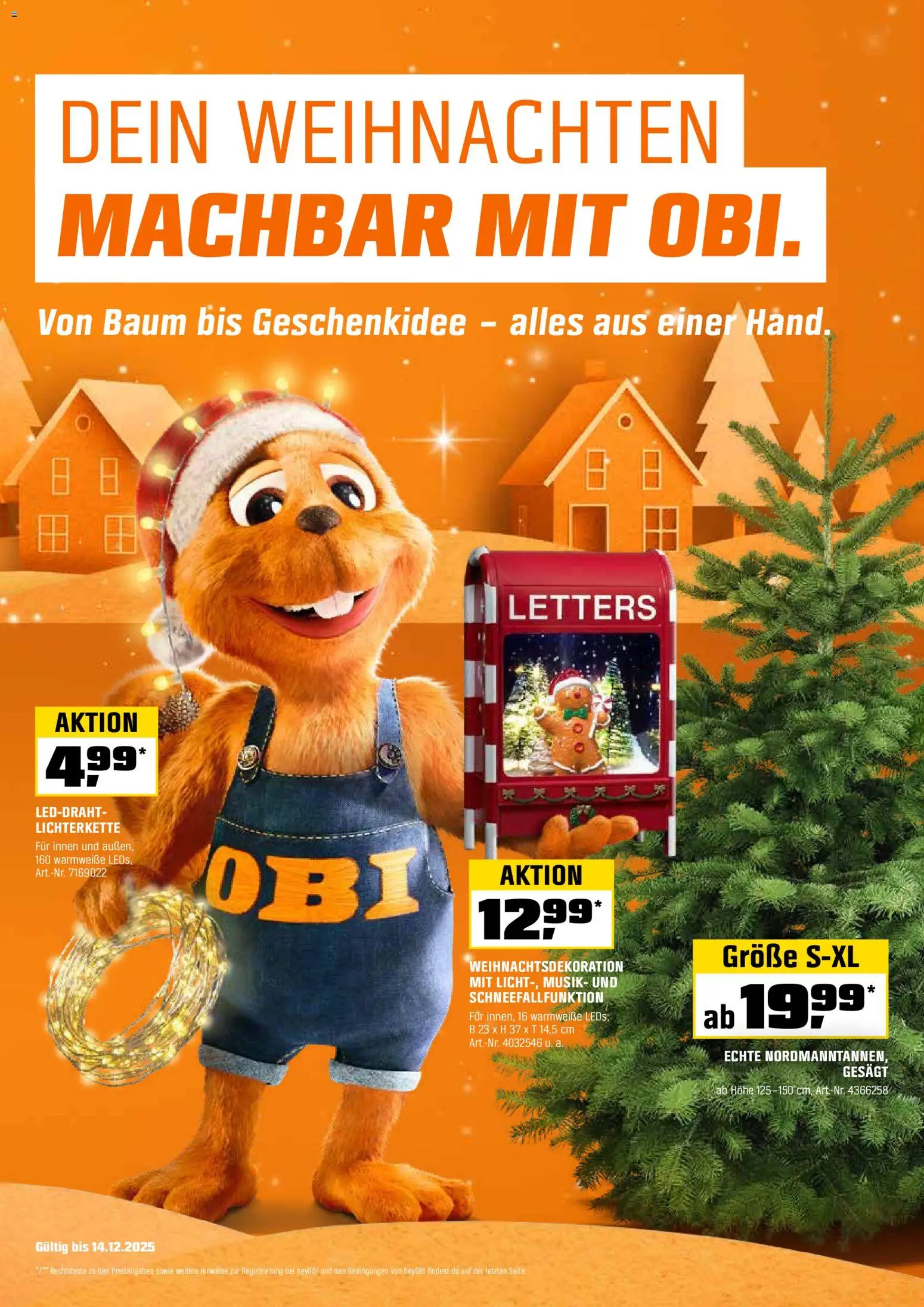 Vorschau von dem Prospekt des Geschäftes Obi, gültig ab dem 01.12.2025