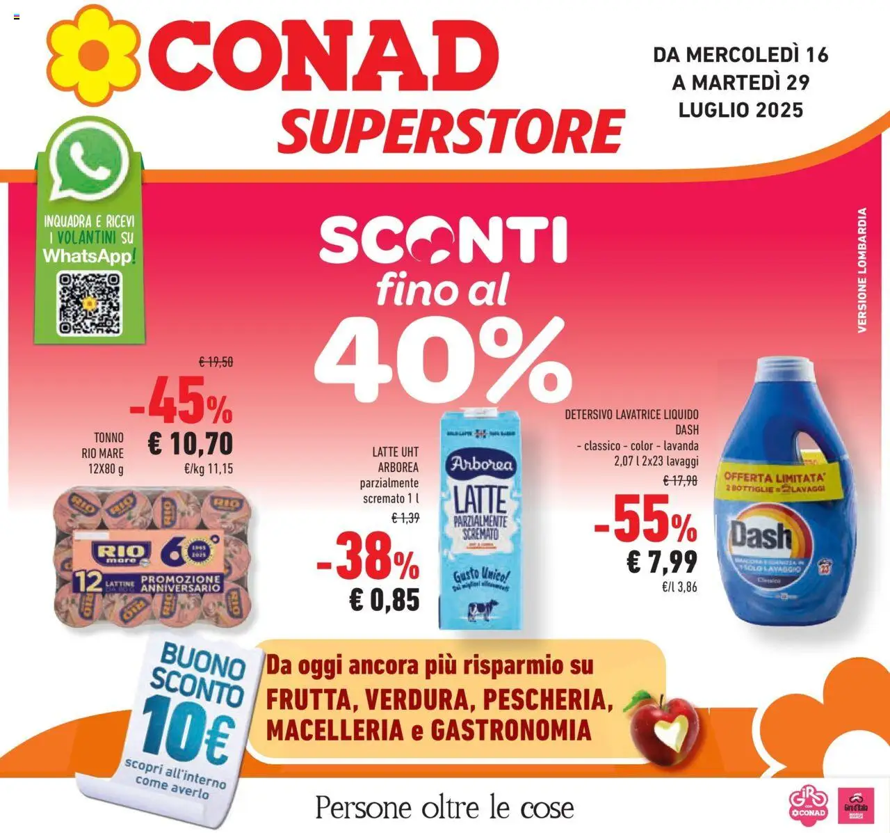 Volantino Conad valido da 15/07/2025 numero di pagina 1