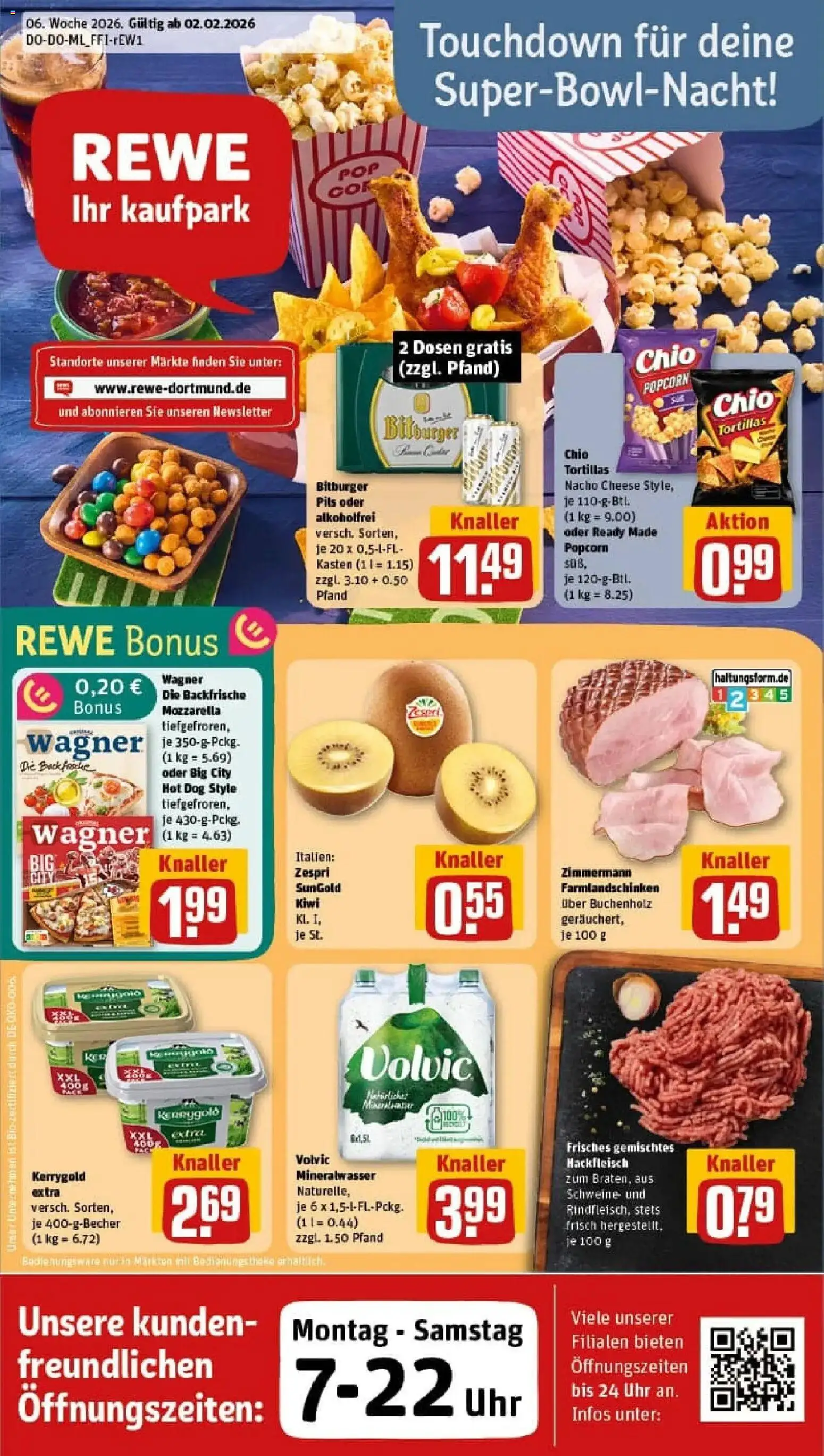 Vorschau von dem Prospekt des Geschäftes Rewe, gültig ab dem 02.02.2026