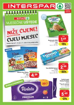 Pregled letka Uštede trgovine Interspar vrijedi od 01.10.2025