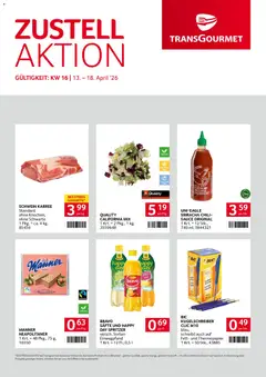 Vorschau der Angebote: Transgourmet Transgourmet Zustellaktion gültig ab 13.04.2026
