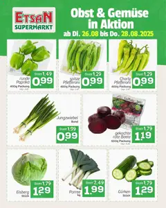 Vorschau der Angebote: ETSAN Fruit & vegetables gültig ab 26.08.2025