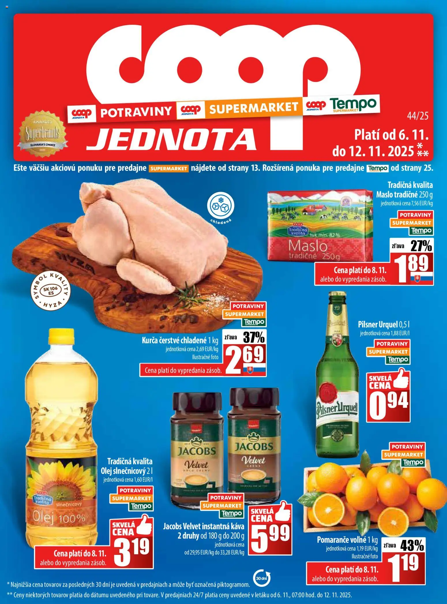 Náhľad COOP Jednota letáku platného od 06.11.2025