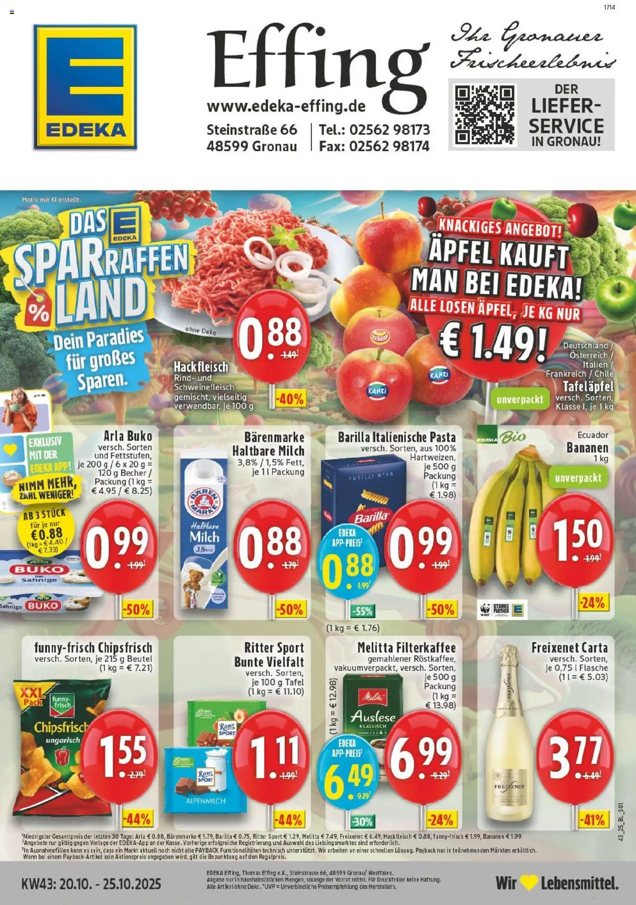 EDEKA Prospekt ab 19.10.2025 - Prospekt Gronau Online