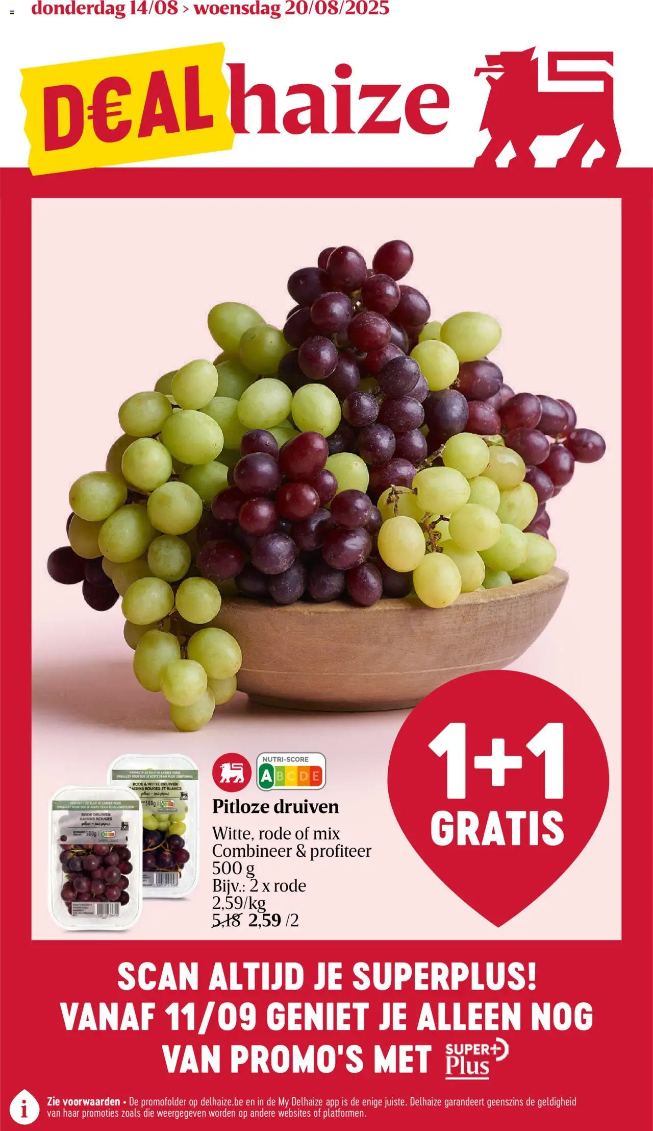 Delhaize shop Folder week 33 geldig vanaf 14/08/2025 - Paginanummer 1