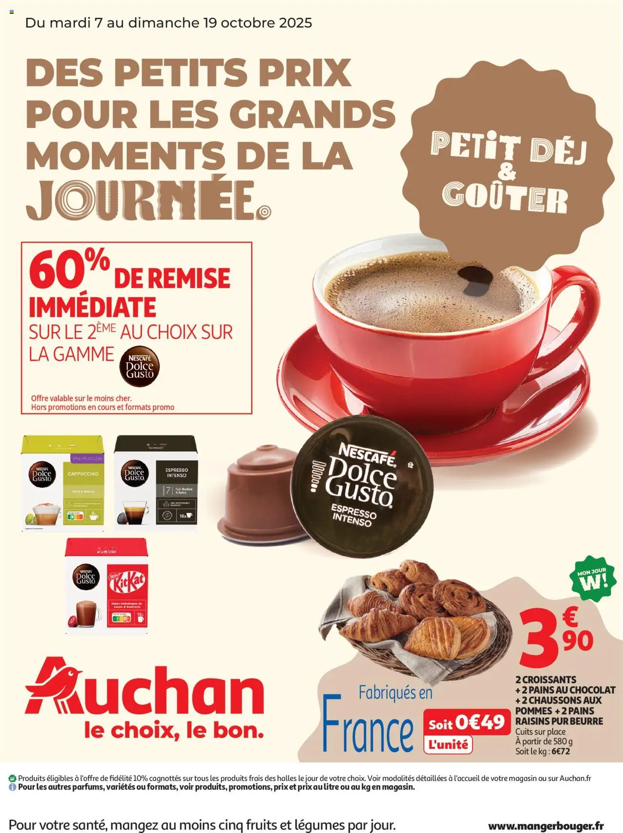 Auchan shop Des petits prix pour les grands moments de la journée geldig vanaf 07/10/2025 - Paginanummer 1