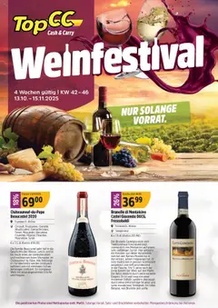 Vorschau des Merkblatts Aktionen Weinfestival vom Shop TopCC gültig von 13.10.2025 bis 15.11.2025
