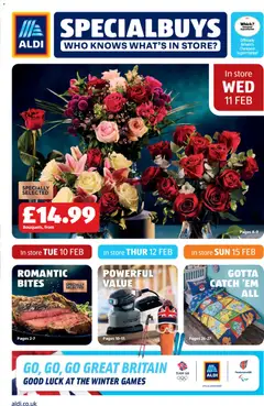 Preview of Aldi Weekly offers UK Specialbuys valid from 11/02/2026