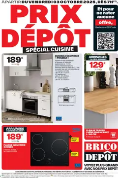 Prévisualisation de Catalogue spécial cuisine du magasin Brico Dépôt formulaire valide 03/10/2025