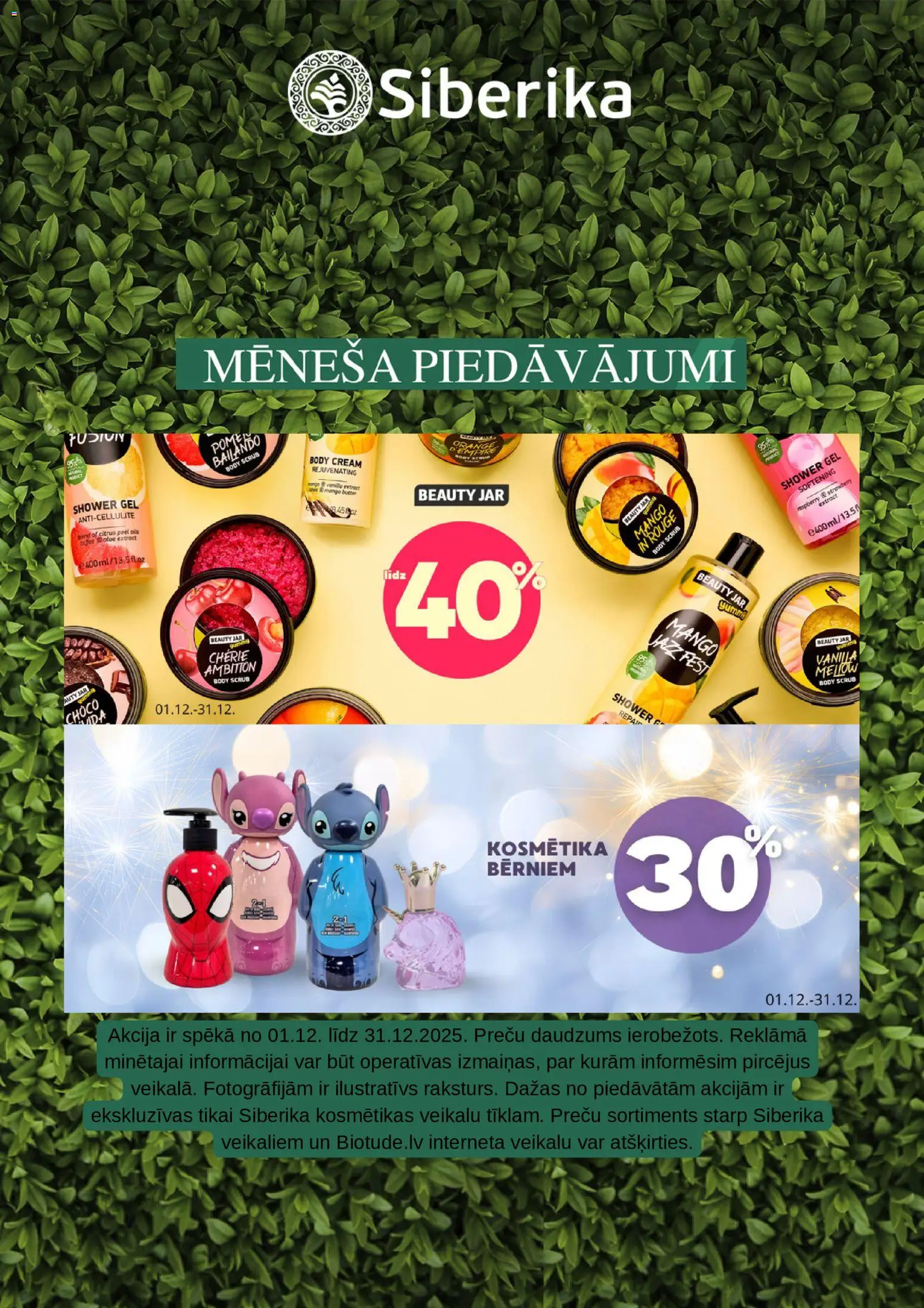 Skatīt Siberika akciju bukletu, derīgs no 2025.12.01