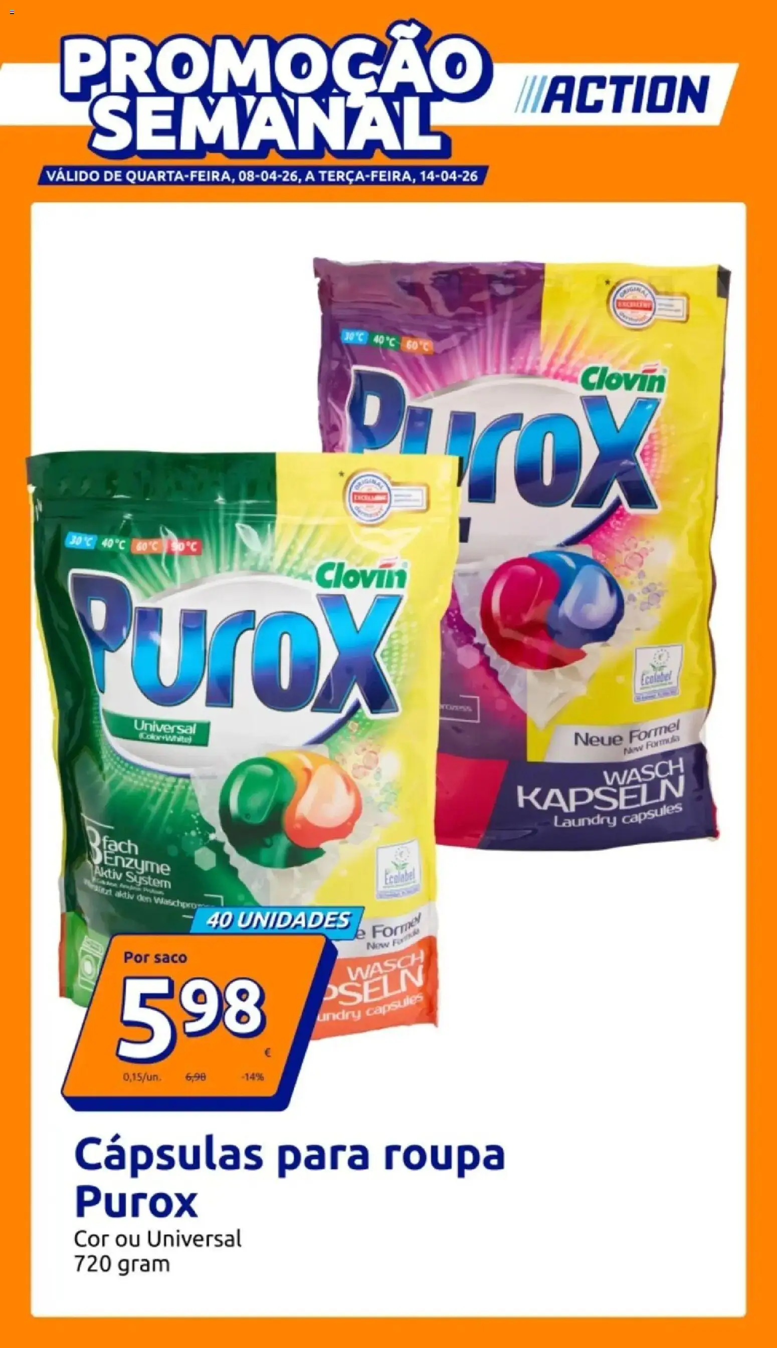 Pré-visualização do folheto da loja Action válida a partir de 08/04/2026