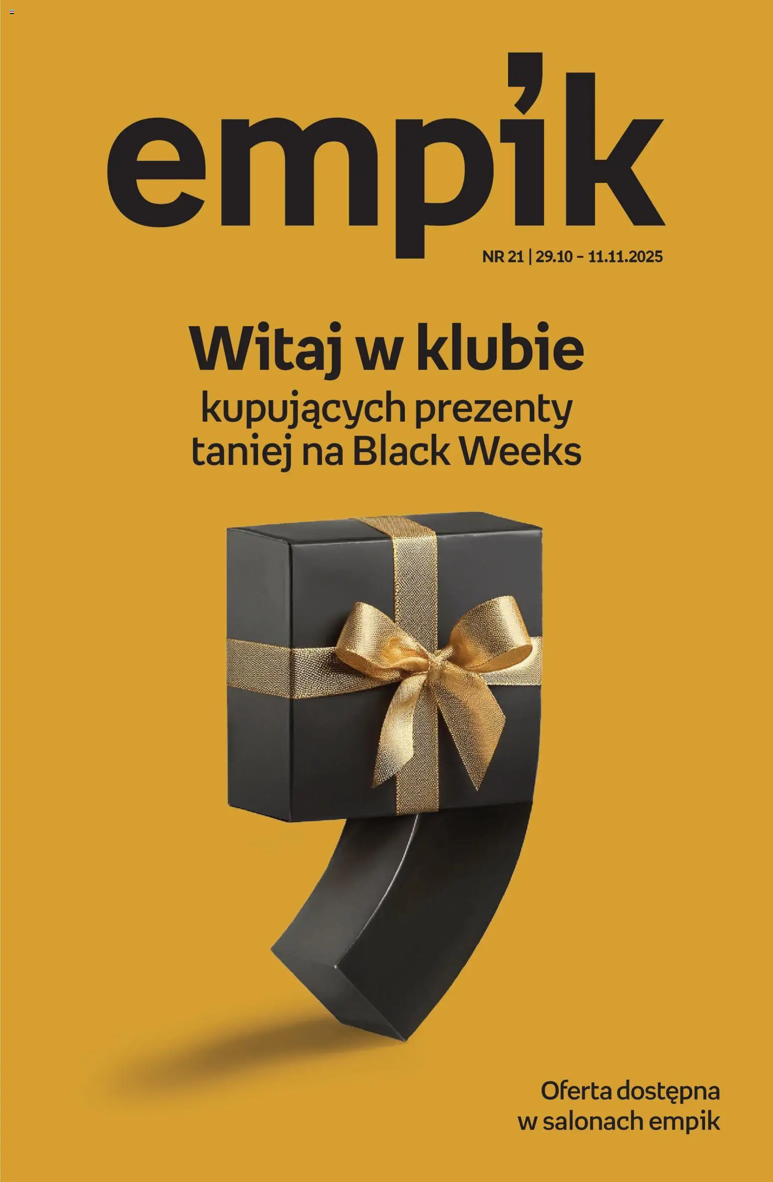 Pogląd gazetki "Black Friday" ze sklepu Empik ważnej od 29.10.2025