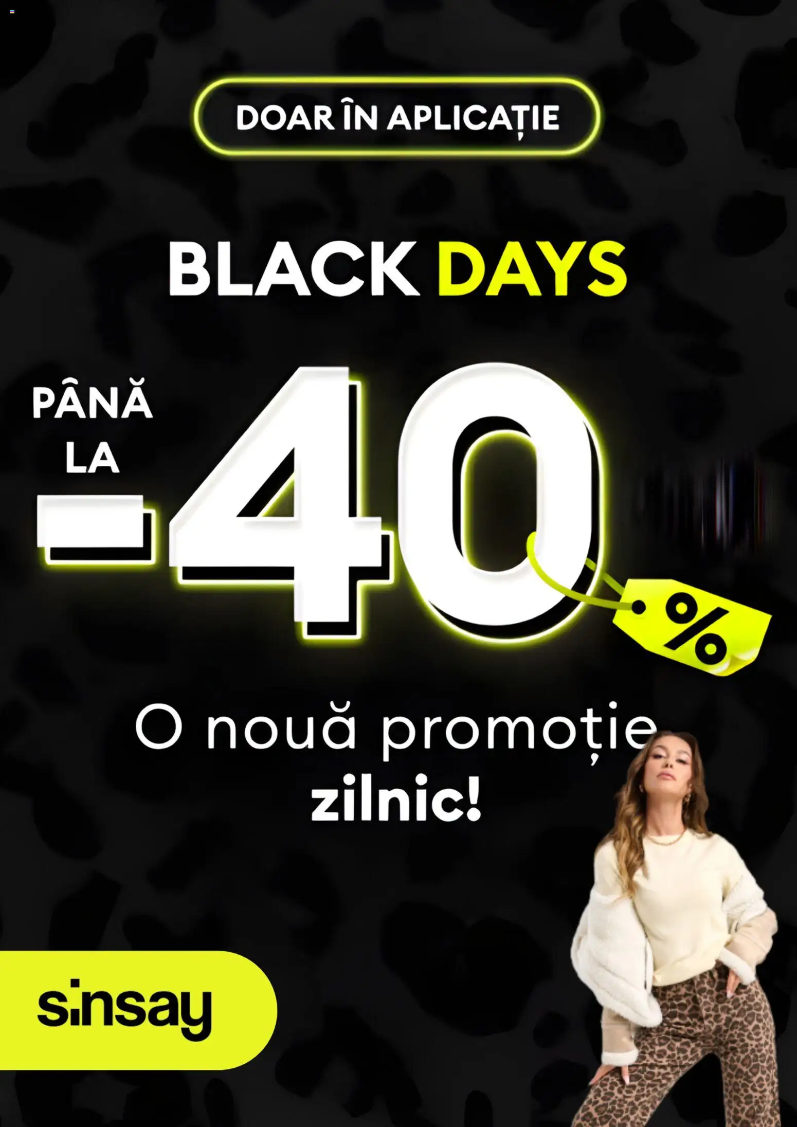 Previzualizarea de cataloage: Sinsay Black Friday valabil de la 30.10.2025 - Black