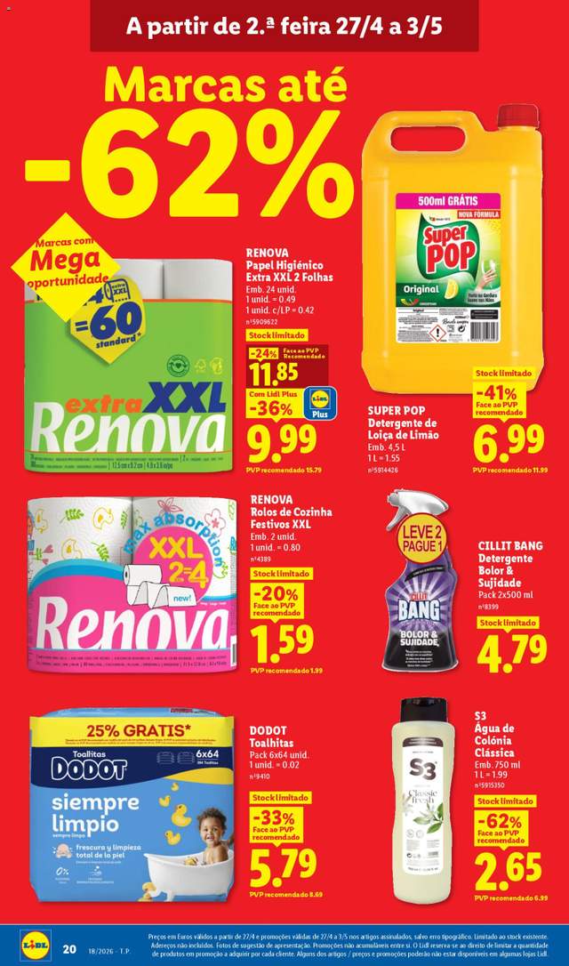 Novo folheto Lidl a partir de 27/04