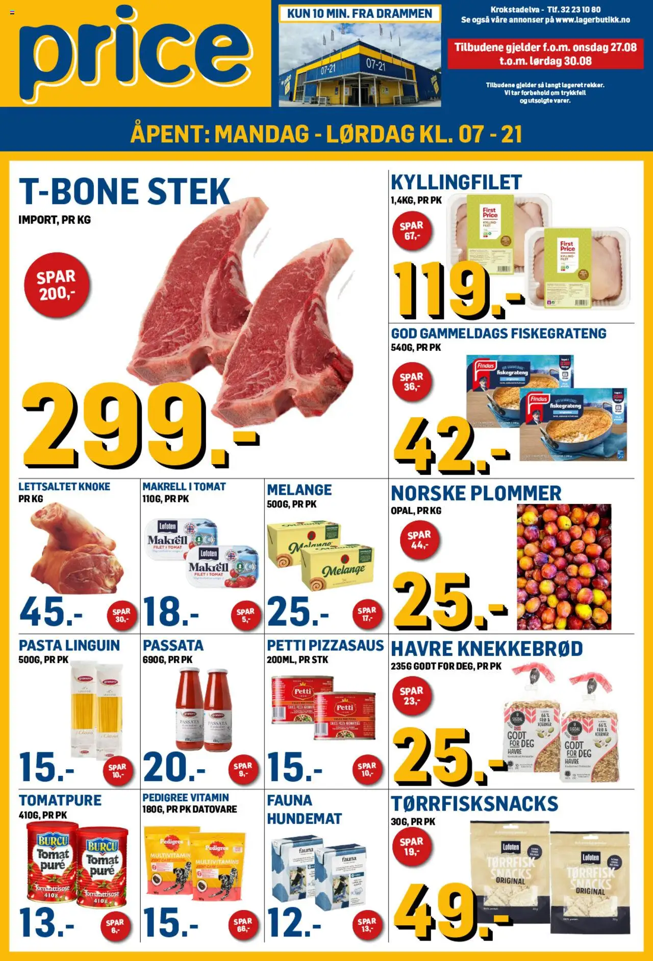 Kundeavis Price Lagerbutikk gyldig fra 27/08/2025 - Sidenummer 1
