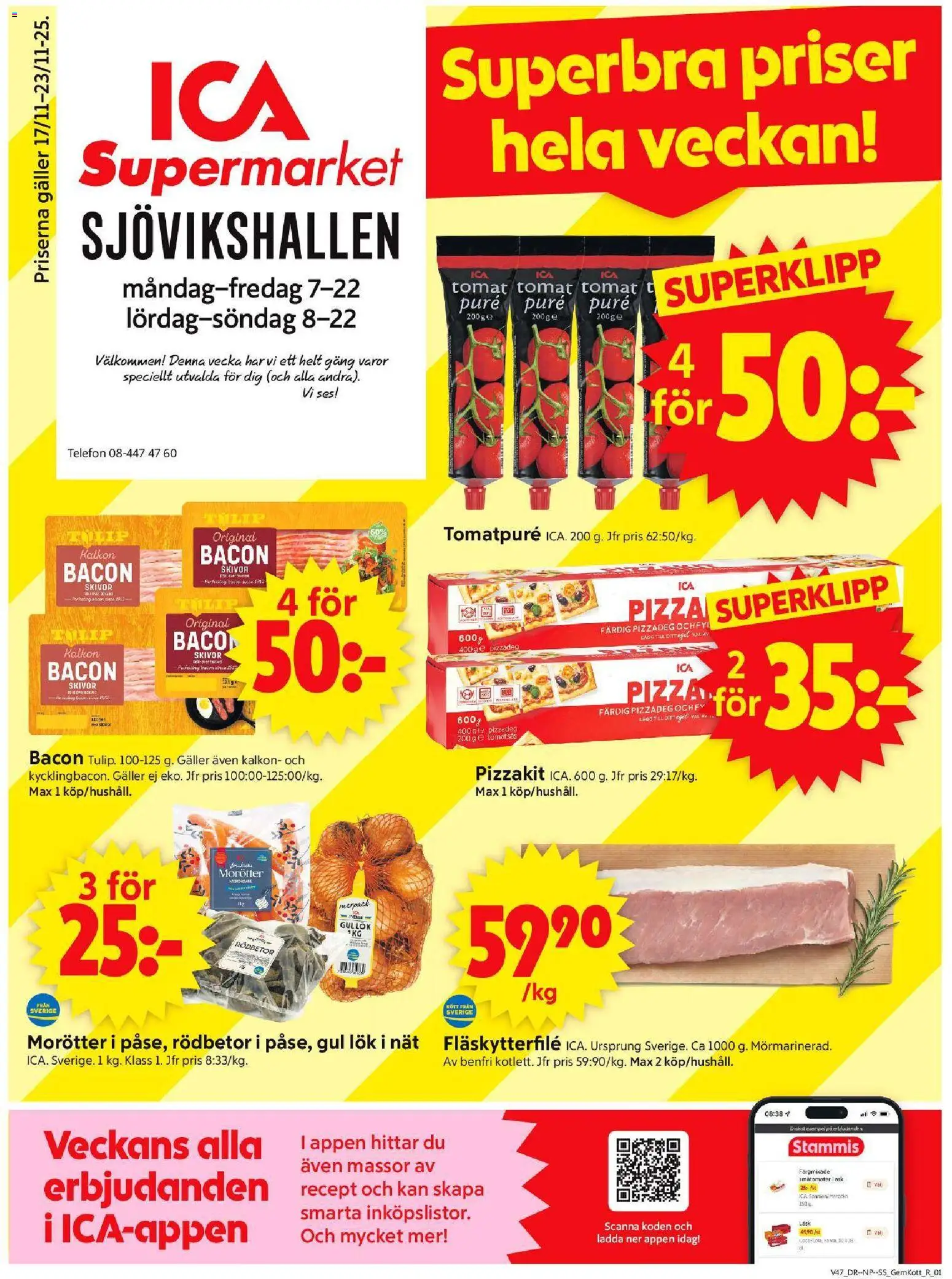 Förhandsgranska reklamblad Stockholm från butik ICA Supermarket gäller från 17/11/2025