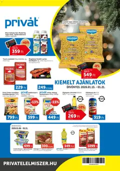 PRIVÁT - Akciós újság PRIVÁT megtekintése, amely érvényes 2026.01.15.-től