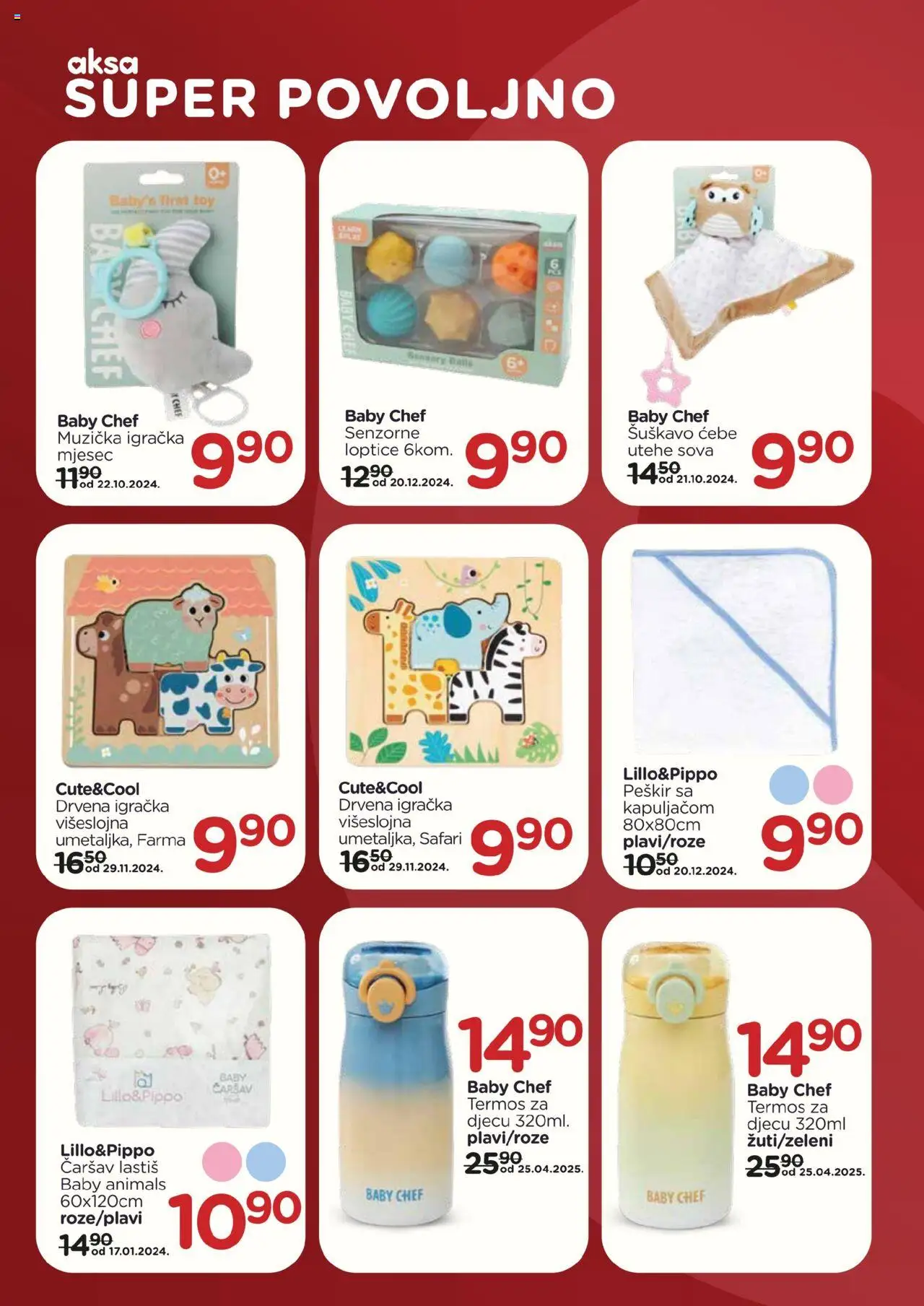 Pregled letka Katalog Super povoljno trgovine AKSA vrijedi od 2025.09.08