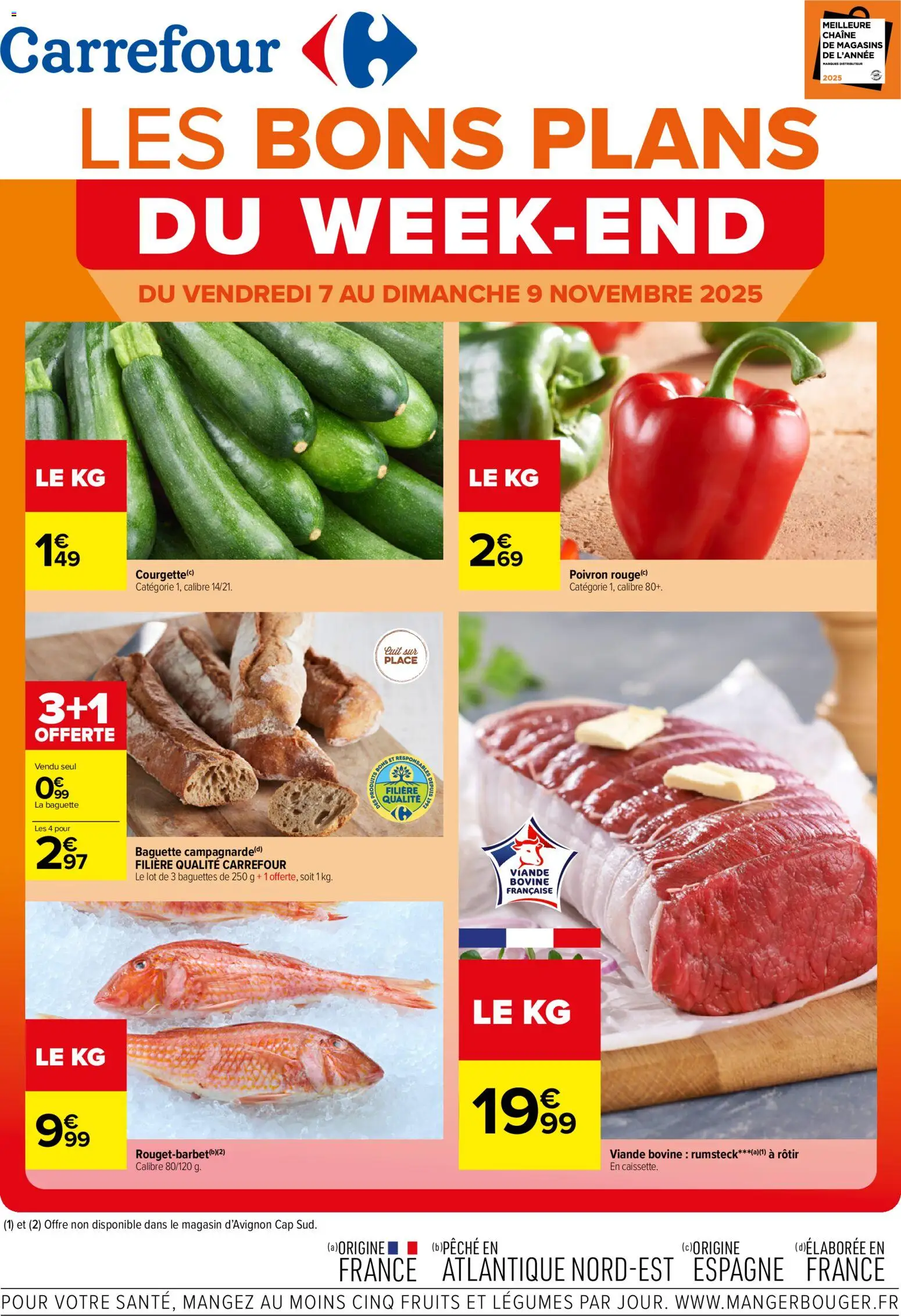 Prévisualisation de Les bons plans du week-end du magasin Carrefour formulaire valide 07/11/2025