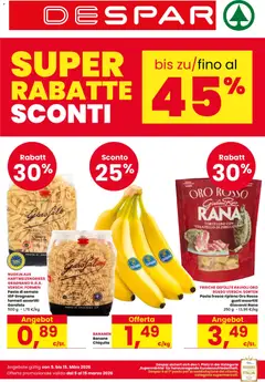 Anteprima dell'opuscolo Despar volantino Bolzano dal negozio Despar valido da 05/03/2026
