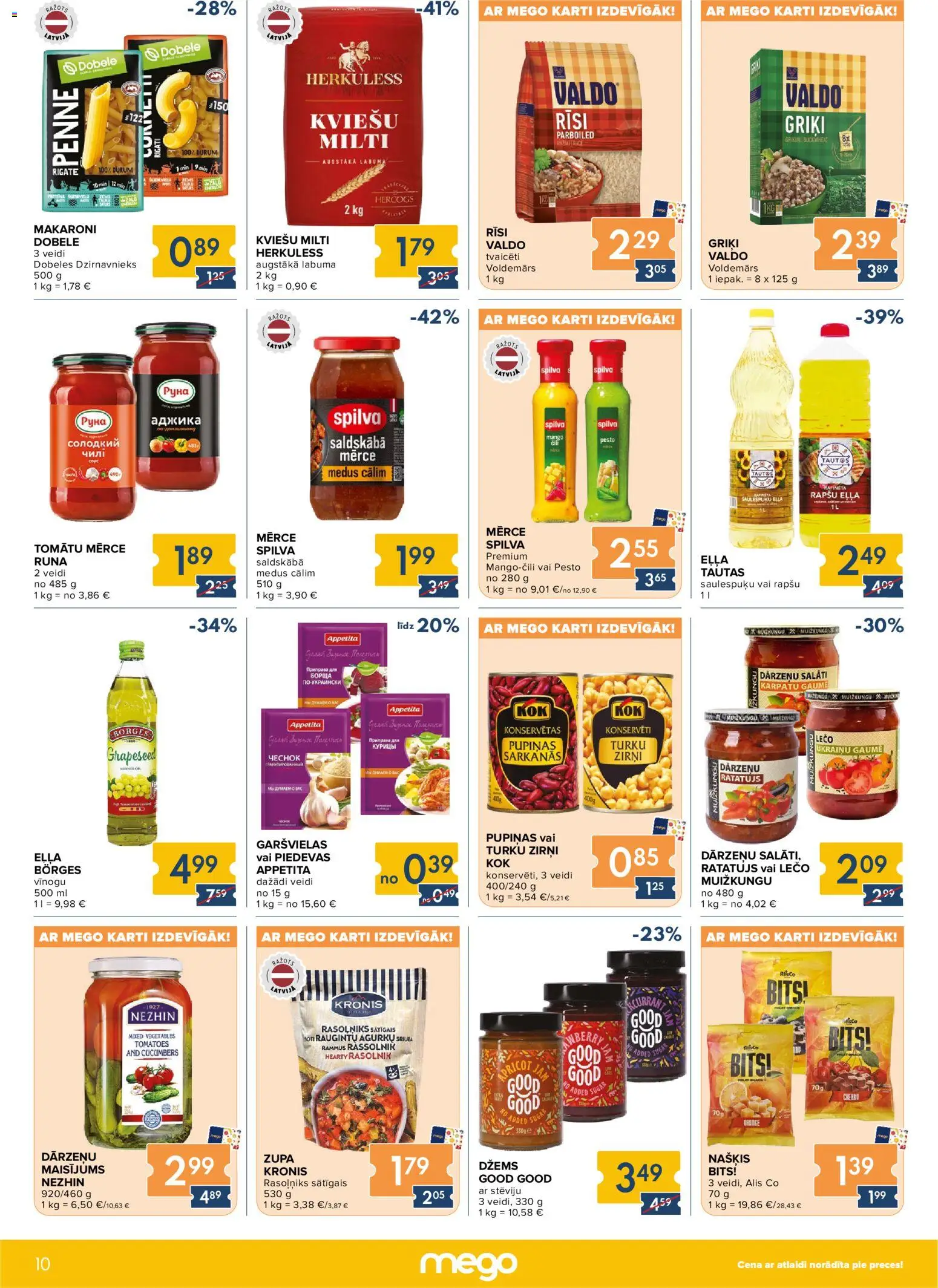 Skatīt Mego akciju bukletu, derīgs no 2026.01.05