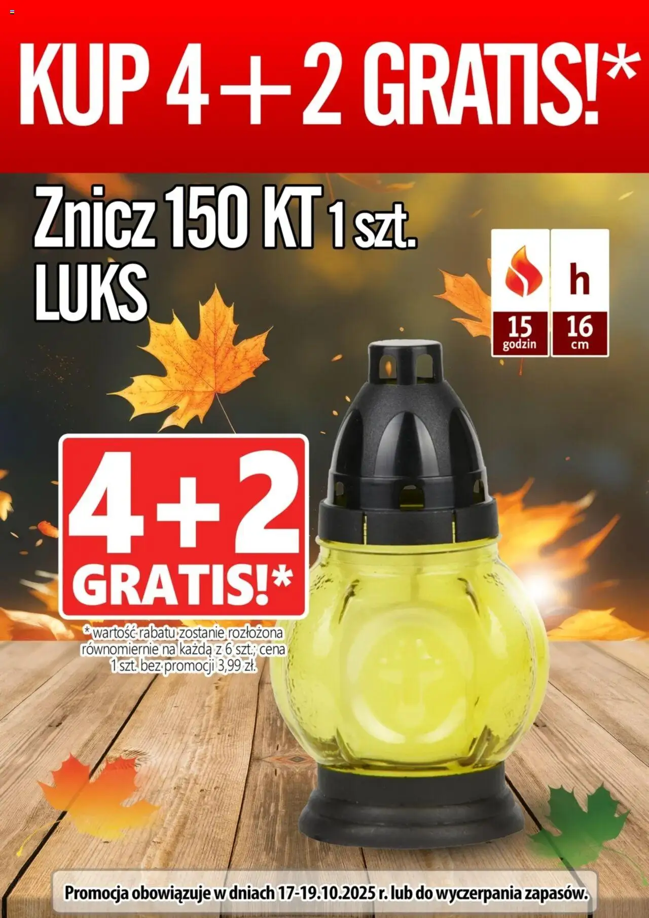 Prim Market Promocja - Znicz 150 KT Luks od 17.10.2025 - Nowa Gazetka - Numer strony 1