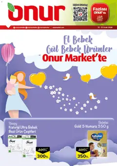 Onur Market El Bebek Gül Bebek Ürünler 13.01.2026 - Broşürünün önizlemesi