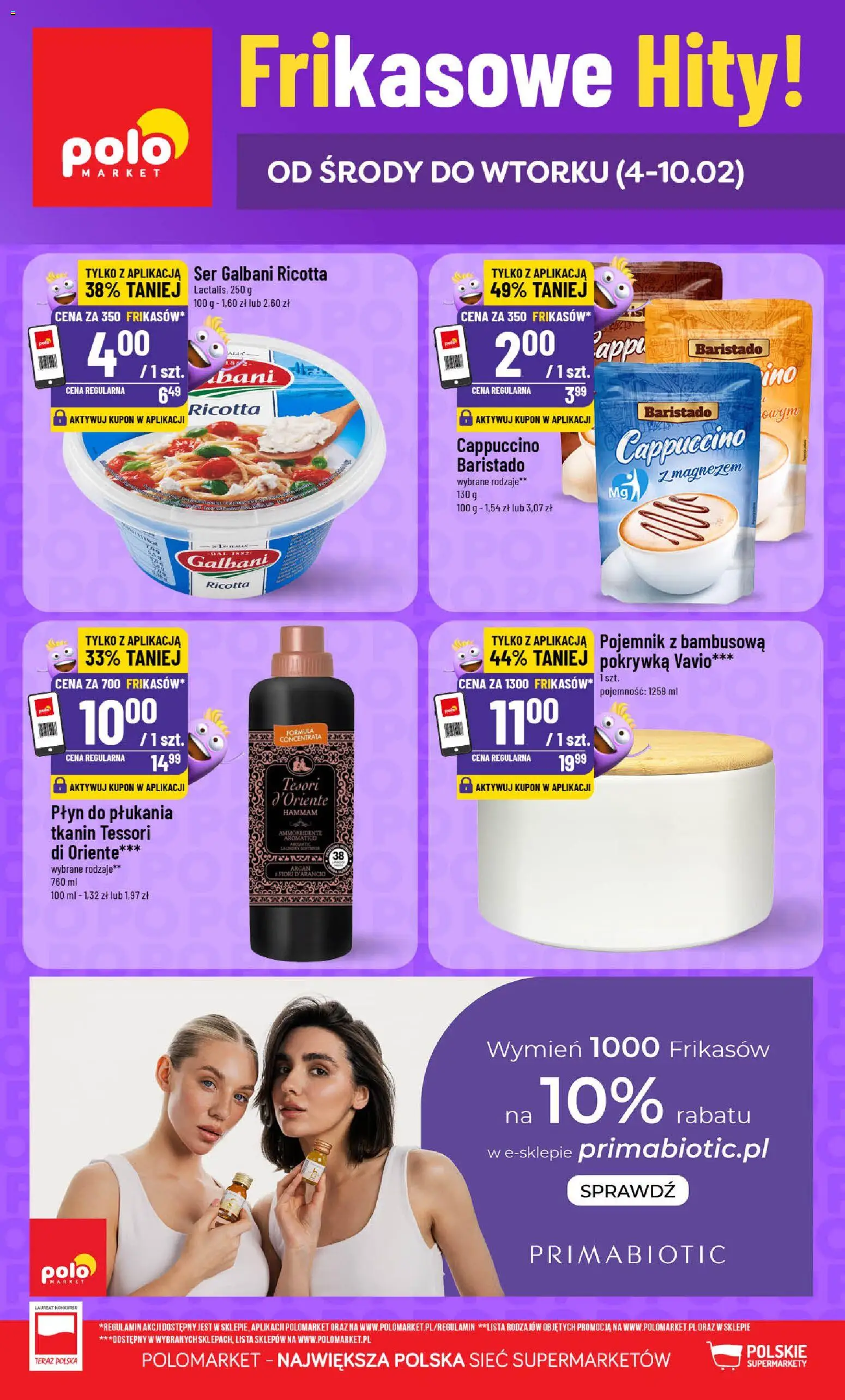 Pogląd gazetki "Frikasowe Hity" ze sklepu POLOmarket ważnej od 04.02.2026