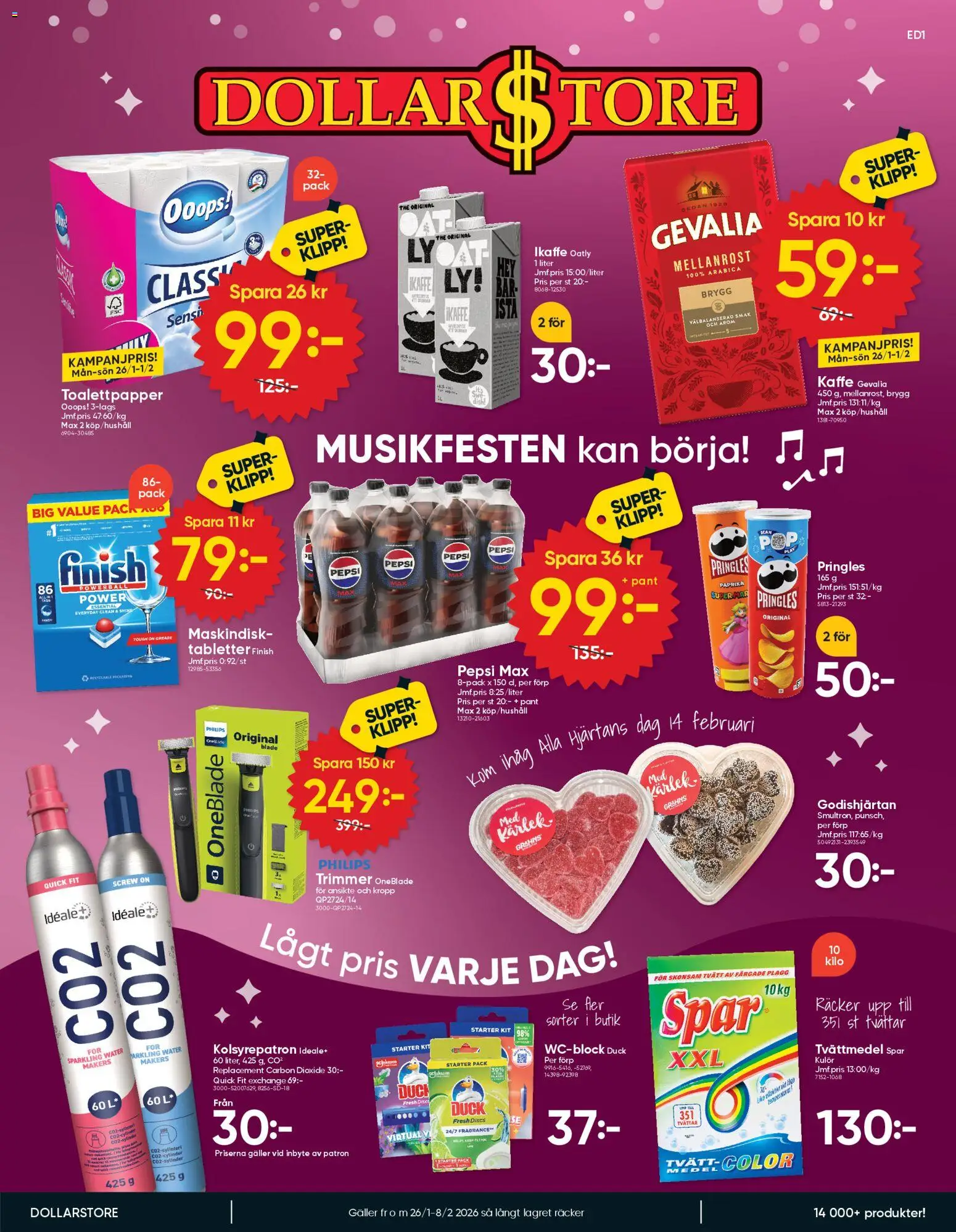 Förhandsgranska reklamblad Aktuella reklamblad Dollar Store från butik Dollar Store gäller från 26/01/2026