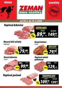 Náhled nabídky: Prodejny Zeman Prodejny Zeman leták - Dačice, Jindřichův Hradec, Kaplice platný od 20.04.2026