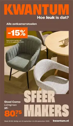 Voorbeeld van Folder van winkel Kwantum geldig vanaf 15-09-2025
